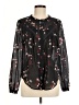 Caballero Black Long Sleeve Blouse Size M - photo 1