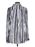 Bella Dahl 100% Rayon Stripes Blue Long Sleeve Blouse Size S - photo 2