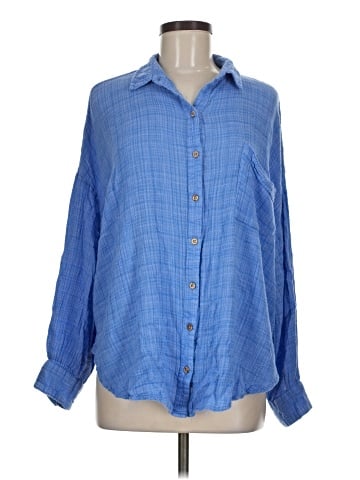 Free People Long Sleeve Button-Down Shirt (view 1)