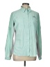 Columbia 100% Polyester Color Block Green Long Sleeve Blouse Size L - photo 1