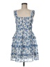 Aqua 100% Polyester Paisley Blue Cocktail Dress Size M - photo 1
