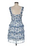 Aqua 100% Polyester Paisley Blue Cocktail Dress Size M - photo 2