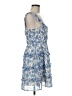 Aqua 100% Polyester Paisley Blue Cocktail Dress Size M - photo 4
