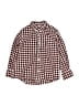 Crewcuts Checkered-gingham Burgundy Long Sleeve Button-Down Shirt Size 3 - photo 1