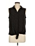Adrianna Papell Black Sleeveless Blouse Size M - photo 1