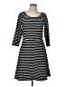 Old Navy Stripes Black Casual Dress Size L - photo 1