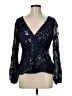 Adrianna Papell 100% Polyester Blue 3/4 Sleeve Blouse Size 6 - photo 1