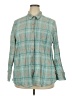 Eddie Bauer Plaid Teal Long Sleeve Button-Down Shirt Size 2X - photo 1