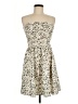 Shein 100% Polyester Animal Print Ivory Cocktail Dress Size M - photo 1