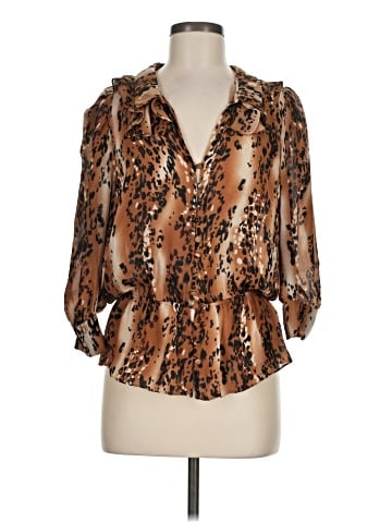 Parker 3/4 Sleeve Silk Top (view 1)