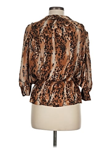 Parker 3/4 Sleeve Silk Top (view 2)