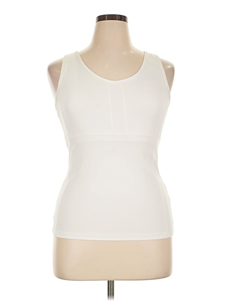 Pre-owned Danskin Now Sleeveless T-shirt In Ivory