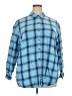 Eddie Bauer Plaid Blue Long Sleeve Button-Down Shirt Size 2X - photo 1