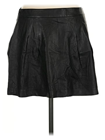 Theory Faux Leather Skirt (view 2)
