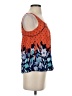 Maeve 100% Rayon Orange Sleeveless Blouse Size XS - photo 4
