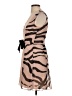 ERIN Erin Fetherston 100% Polyester Animal Print Tan Cocktail Dress Size 2 - photo 5