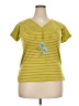Unbranded Yellow Short Sleeve Henley Size XXL - photo 1