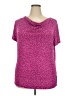 Jaclyn Smith Stars Pink Short Sleeve Top Size XXL - photo 1
