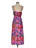 Shein 100% Polyester Tropical Orange Cocktail Dress Size 4 - photo 2