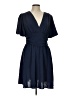 Unbranded 100% Polyester Solid Blue Cocktail Dress Size L - photo 1