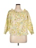 Venus Yellow 3/4 Sleeve Blouse Size XL - photo 1