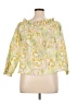 Venus Yellow 3/4 Sleeve Blouse Size XL - photo 2