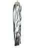 Avec Les Filles 100% Polyurethane Metallic Silver Casual Pants Size 4 - photo 4