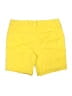 Cato Solid Yellow Shorts Size 12 - photo 2