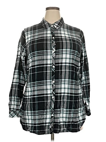 Croft & Barrow 3/4 Sleeve Button-Down Shirt (view 1)
