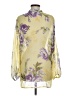 Susan Graver 100% Polyester Yellow 3/4 Sleeve Blouse Size M - photo 2