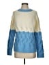 MNG Color Block Blue Pullover Sweater Size XS - photo 1