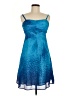 Free People 100% Polyester Tie-dye Blue Cocktail Dress Size M - photo 1