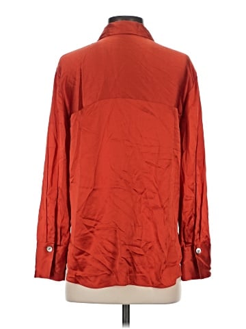 Vince. Long Sleeve Silk Top (view 2)
