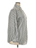 Roaman's Stripes Silver Long Sleeve Blouse Size 18 (L) - photo 4