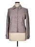 Ann Taylor LOFT 100% Cotton Print Gray Jacket Size 14 - photo 1