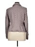 Ann Taylor LOFT 100% Cotton Print Gray Jacket Size 14 - photo 2