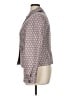 Ann Taylor LOFT 100% Cotton Print Gray Jacket Size 14 - photo 5