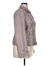 Ann Taylor LOFT 100% Cotton Print Gray Jacket Size 14 - photo 4
