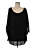 Elan Black 3/4 Sleeve Blouse One size - photo 1