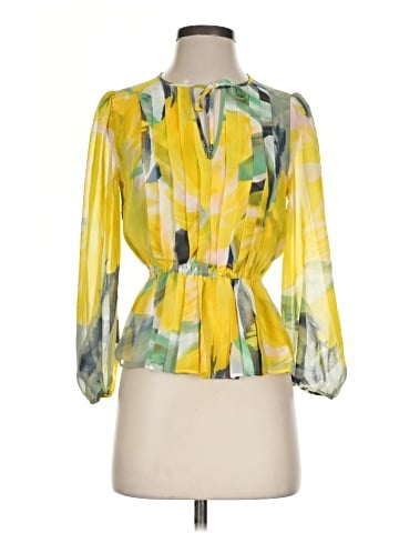 White House Black Market 3/4 Sleeve Blouse (view 1)