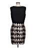 Connected Apparel 100% Polyester Chevron-herringbone Black Cocktail Dress Size 10 (petite) - photo 2