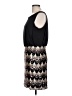 Connected Apparel 100% Polyester Chevron-herringbone Black Cocktail Dress Size 10 (petite) - photo 5