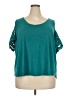 Evri Teal Short Sleeve Top Size 2X - photo 1