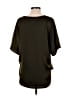 DKNY 100% Polyester Green Short Sleeve Blouse Size M - photo 2