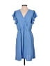 Halogen 100% Polyester Blue Casual Dress Size M - photo 1