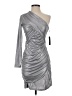VERTIGO Metallic Silver Cocktail Dress Size XS - photo 1