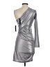 VERTIGO Metallic Silver Cocktail Dress Size XS - photo 2