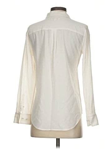 Equipment Long Sleeve Silk Top (view 2)