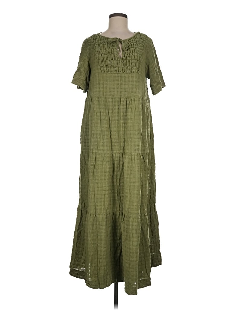 Pre-owned Wonderly Casual Dress In Green