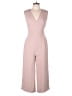 Tahari Solid Pink Jumpsuit Size 10 - photo 1